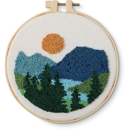 6" Mountains Punch Needle Kit by Loops & Threads®